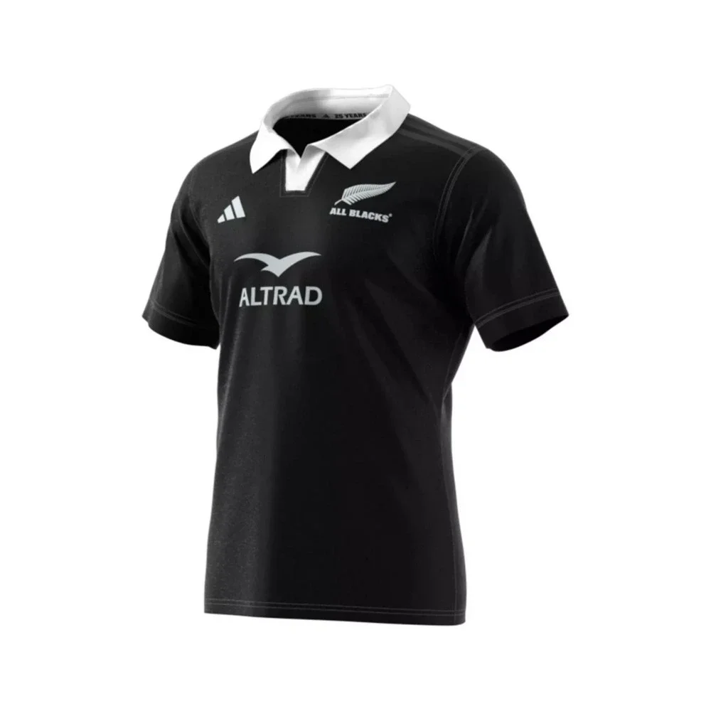 Adidas All Blacks New Zealand Black Rugby Jersey $95 size Men's Large New NWT